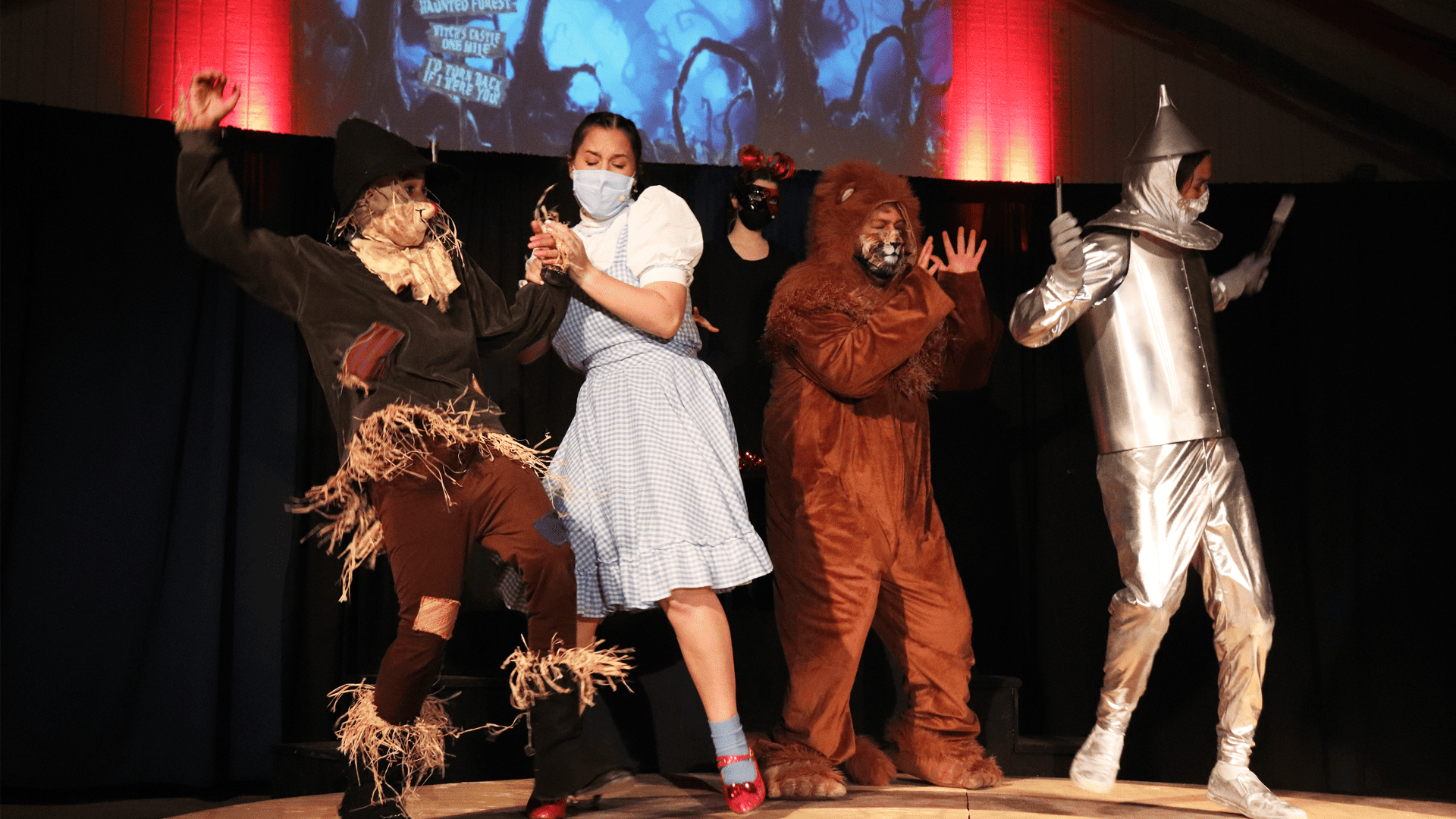 School theater production of the Wizard of OZ