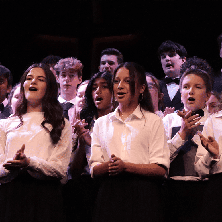 School choir performing