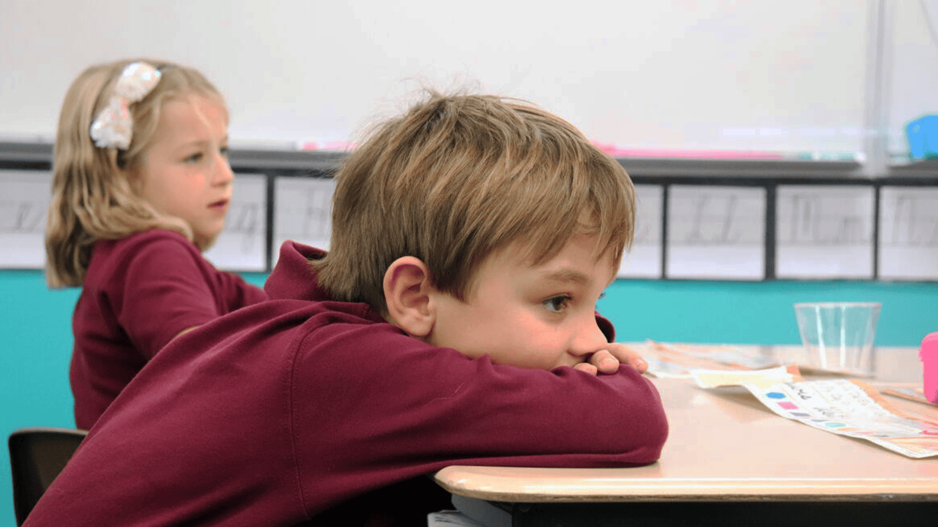 Student listening at Baltimore Private school